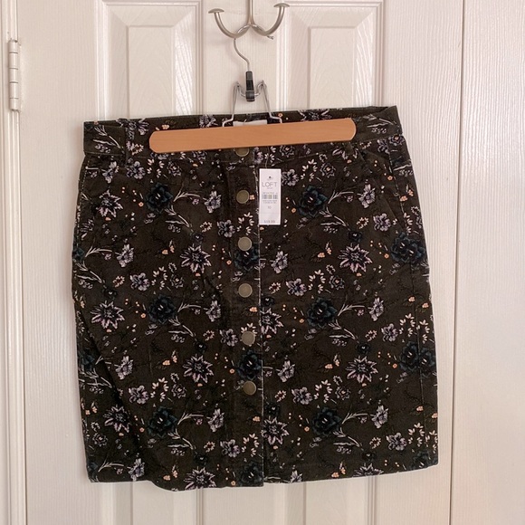 NWT LOFT CORDUROY SKIRT SIZE 10 - Picture 1 of 6